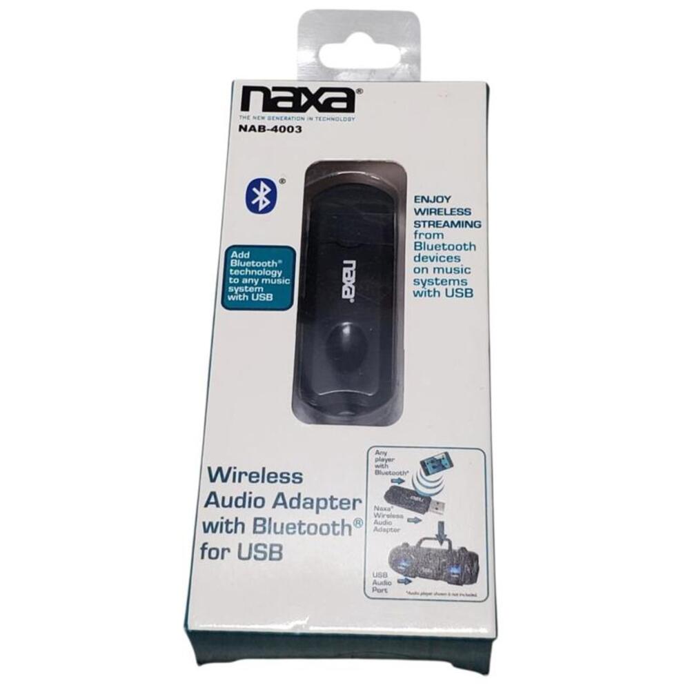Naxa Wireless Audio Adapter with Bluetooth for USB